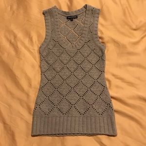 NWOT XSExpress Design Studio gray sweater vest